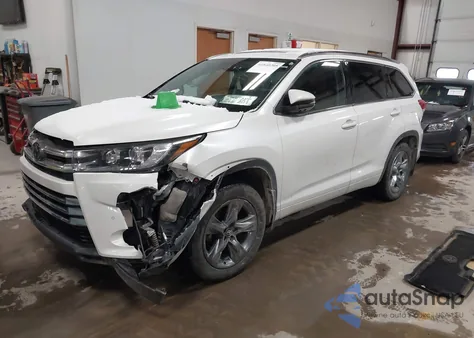 2018 Toyota Highlander Limited Platinum из США, поврежденный, VIN 5TDDZRFH2JS874888